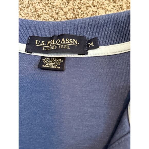US Polo Assn. Polo Shirt, Light Blue, Men's Size Medium - Picture 6 of 6